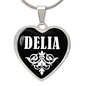 Delia v03 - Heart Pendant Luxury Necklace