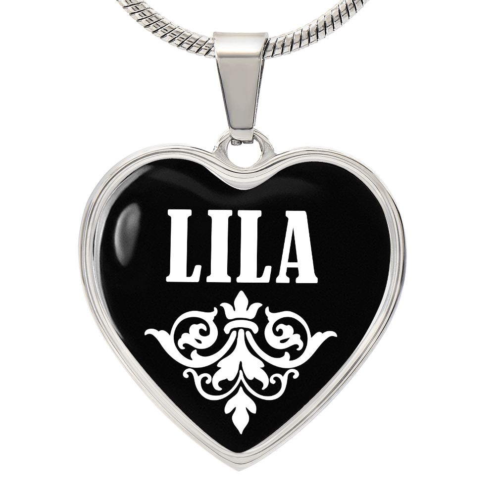 Lila v03 - Heart Pendant Luxury Necklace