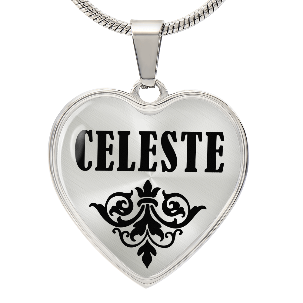 Celeste v01 - Heart Pendant Luxury Necklace