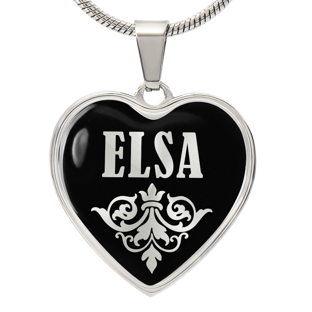 Elsa v02 - Heart Pendant Luxury Necklace