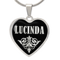 Lucinda v02 - Heart Pendant Luxury Necklace