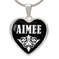 Aimee v03 - Heart Pendant Luxury Necklace