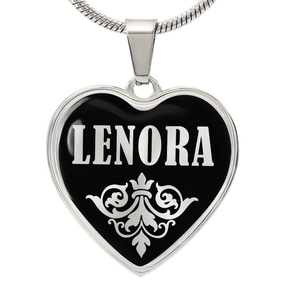 Lenora v02 - Heart Pendant Luxury Necklace