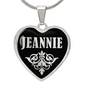 Jeannie v02 - Heart Pendant Luxury Necklace