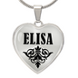 Elisa v01 - Heart Pendant Luxury Necklace