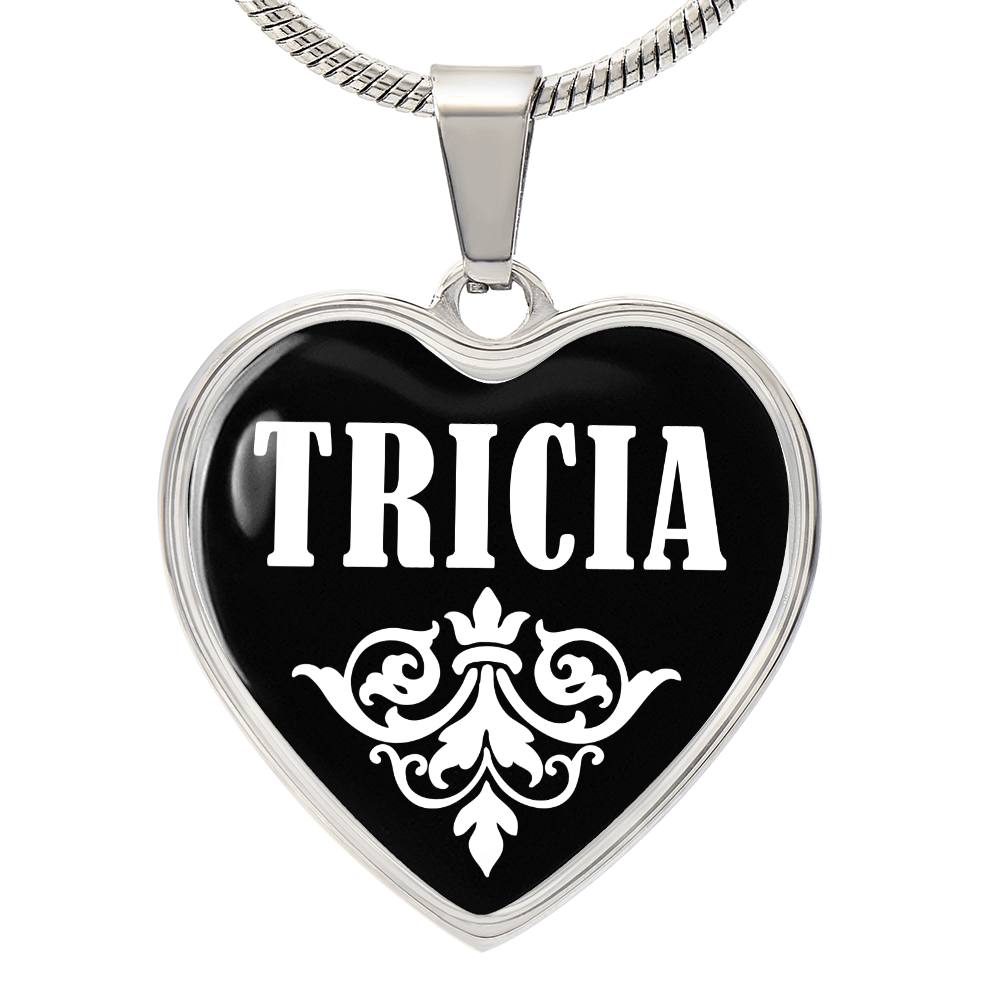 Tricia v03 - Heart Pendant Luxury Necklace