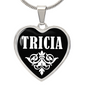 Tricia v03 - Heart Pendant Luxury Necklace