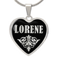 Lorene v02 - Heart Pendant Luxury Necklace