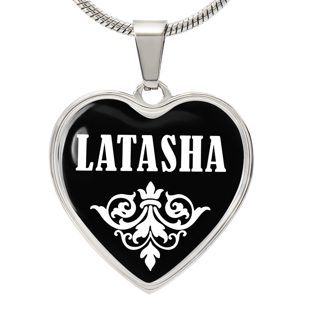 Latasha v03 - Heart Pendant Luxury Necklace