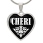 Cheri v03 - Heart Pendant Luxury Necklace