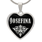 Josefina v02 - Heart Pendant Luxury Necklace