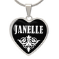 Janelle v03 - Heart Pendant Luxury Necklace
