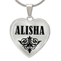 Alisha v01 - Heart Pendant Luxury Necklace