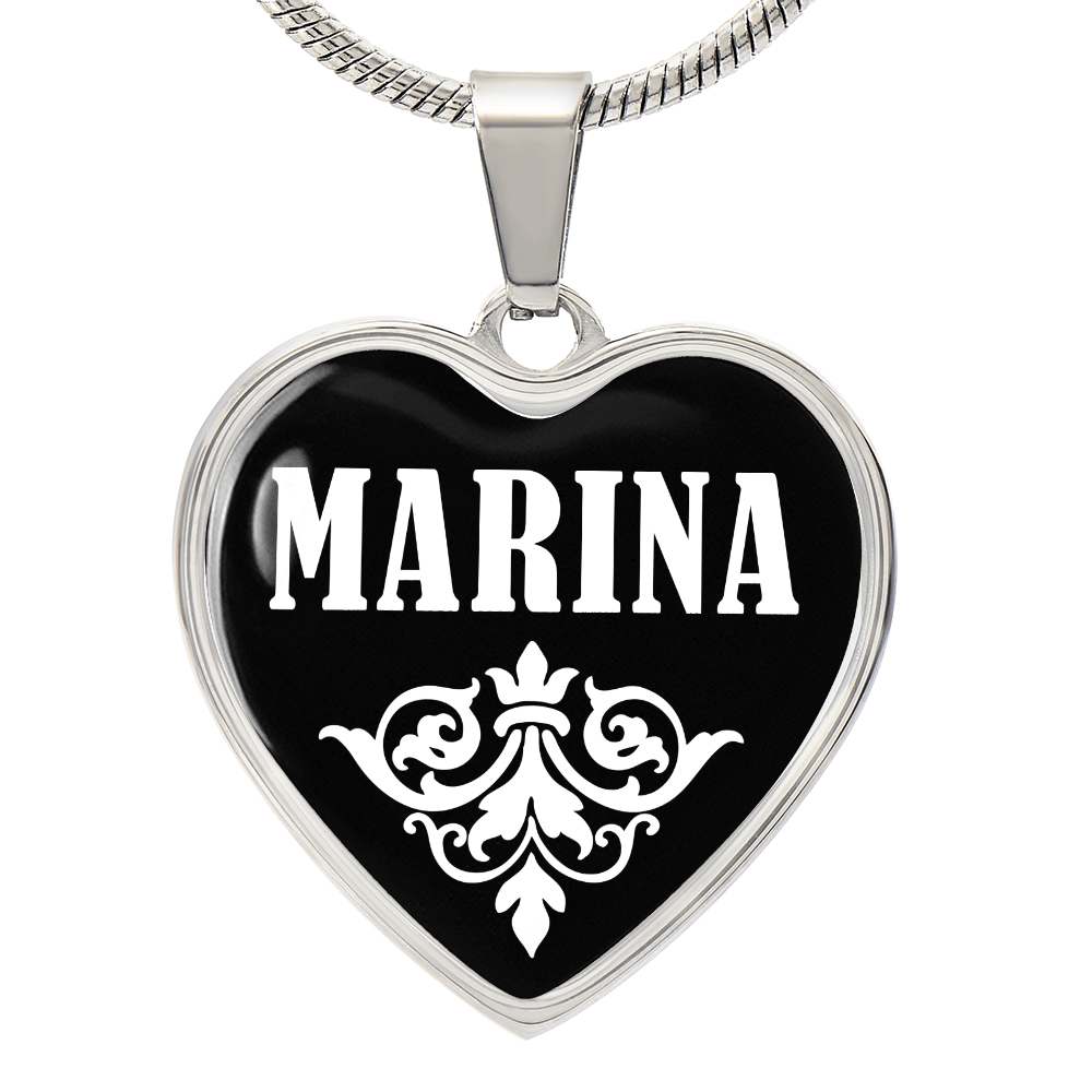 Marina v03 - Heart Pendant Luxury Necklace