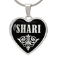 Shari v02 - Heart Pendant Luxury Necklace