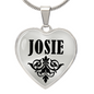 Josie v01 - Heart Pendant Luxury Necklace