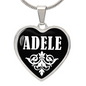 Adele v03 - Heart Pendant Luxury Necklace