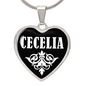 Cecelia v03 - Heart Pendant Luxury Necklace
