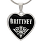 Brittney v02 - Heart Pendant Luxury Necklace