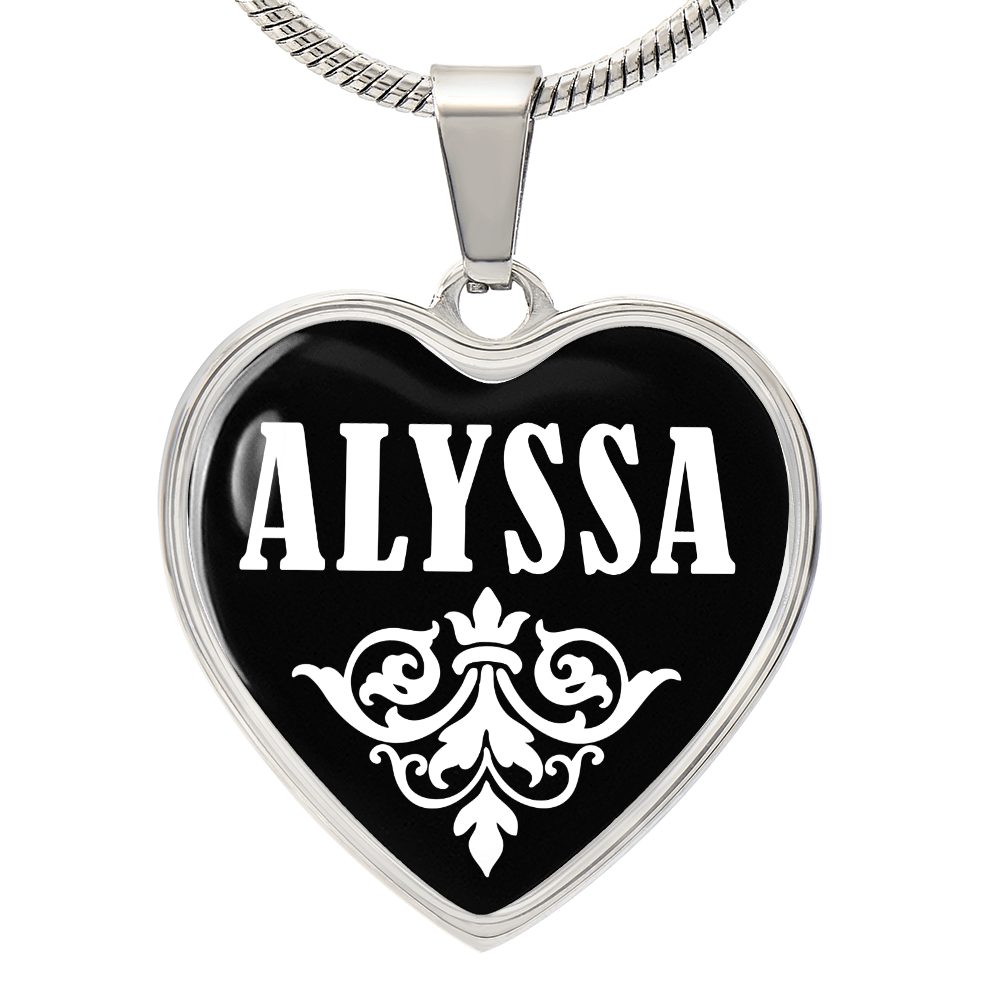 Alyssa v03 - Heart Pendant Luxury Necklace