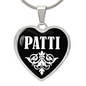 Patti v03 - Heart Pendant Luxury Necklace