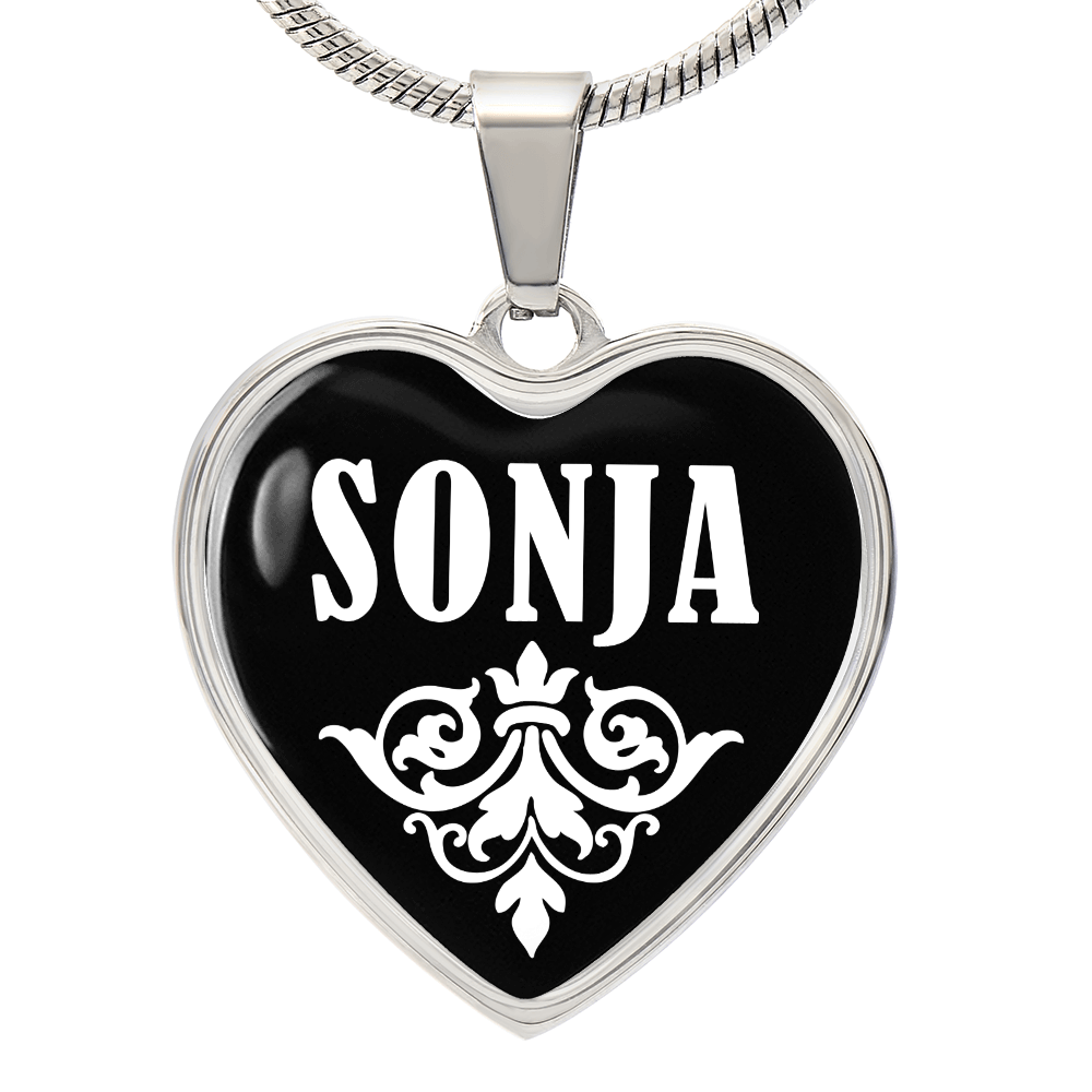 Sonja v03 - Heart Pendant Luxury Necklace