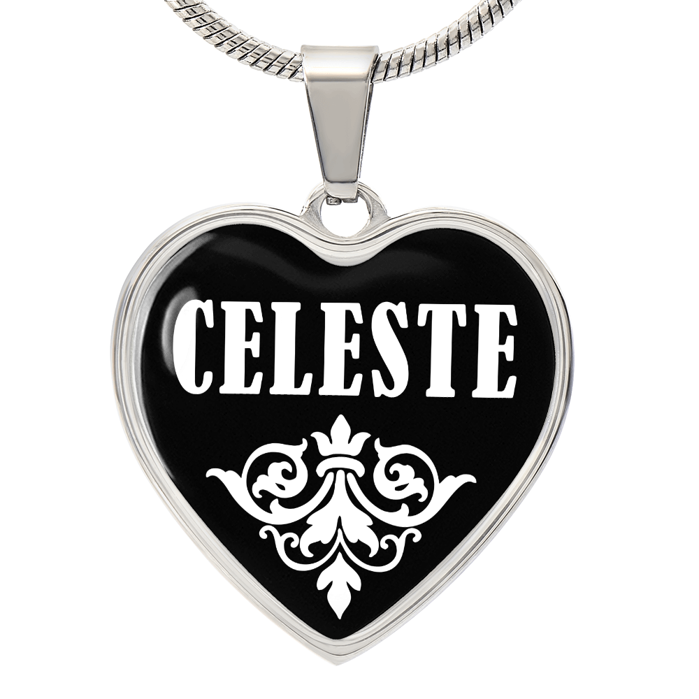 Celeste v03 - Heart Pendant Luxury Necklace