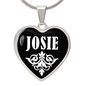 Josie v03 - Heart Pendant Luxury Necklace