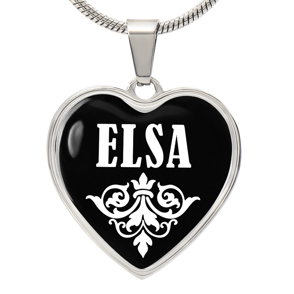 Elsa v03 - Heart Pendant Luxury Necklace