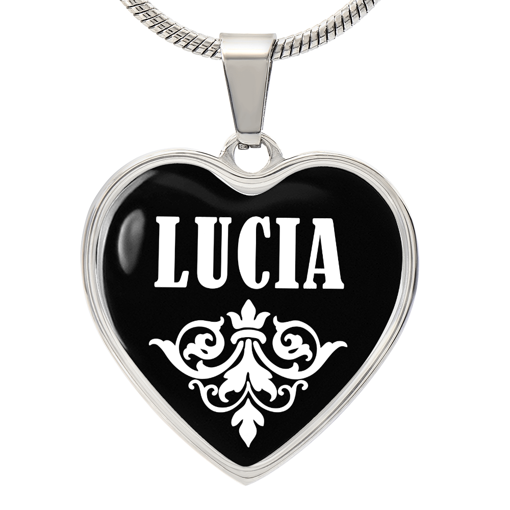 Lucia v03 - Heart Pendant Luxury Necklace