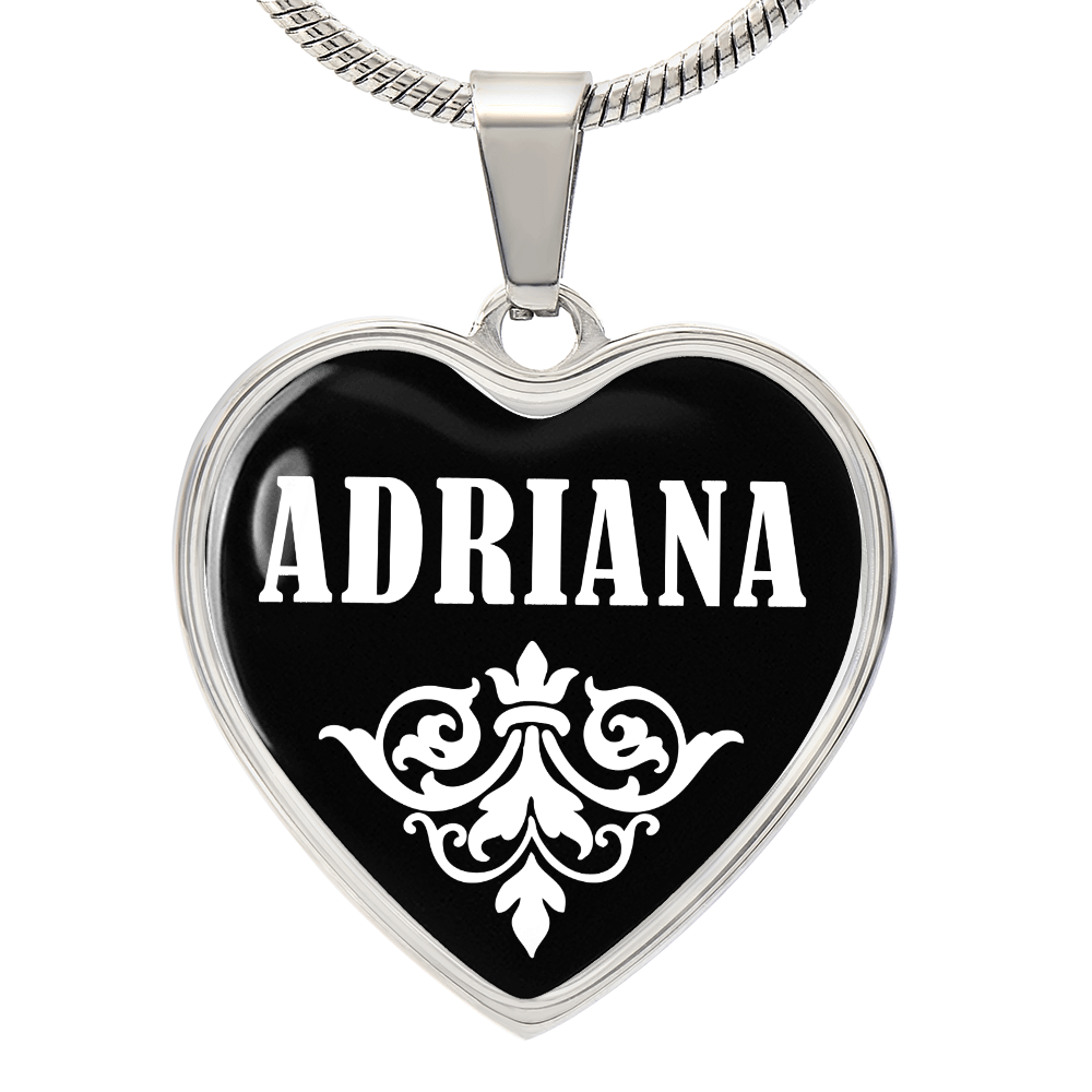 Adriana v03 - Heart Pendant Luxury Necklace
