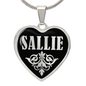 Sallie v02 - Heart Pendant Luxury Necklace