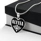 Alyssa v03 - Heart Pendant Luxury Necklace