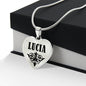 Lucia v01 - Heart Pendant Luxury Necklace