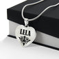 Lela v01 - Heart Pendant Luxury Necklace