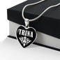 Trina v03 - Heart Pendant Luxury Necklace