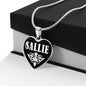 Sallie v03 - Heart Pendant Luxury Necklace