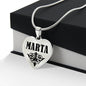 Marta v01 - Heart Pendant Luxury Necklace