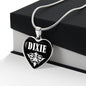 Dixie v03 - Heart Pendant Luxury Necklace