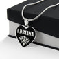 Adriana v02 - Heart Pendant Luxury Necklace