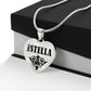 Estella v01 - Heart Pendant Luxury Necklace