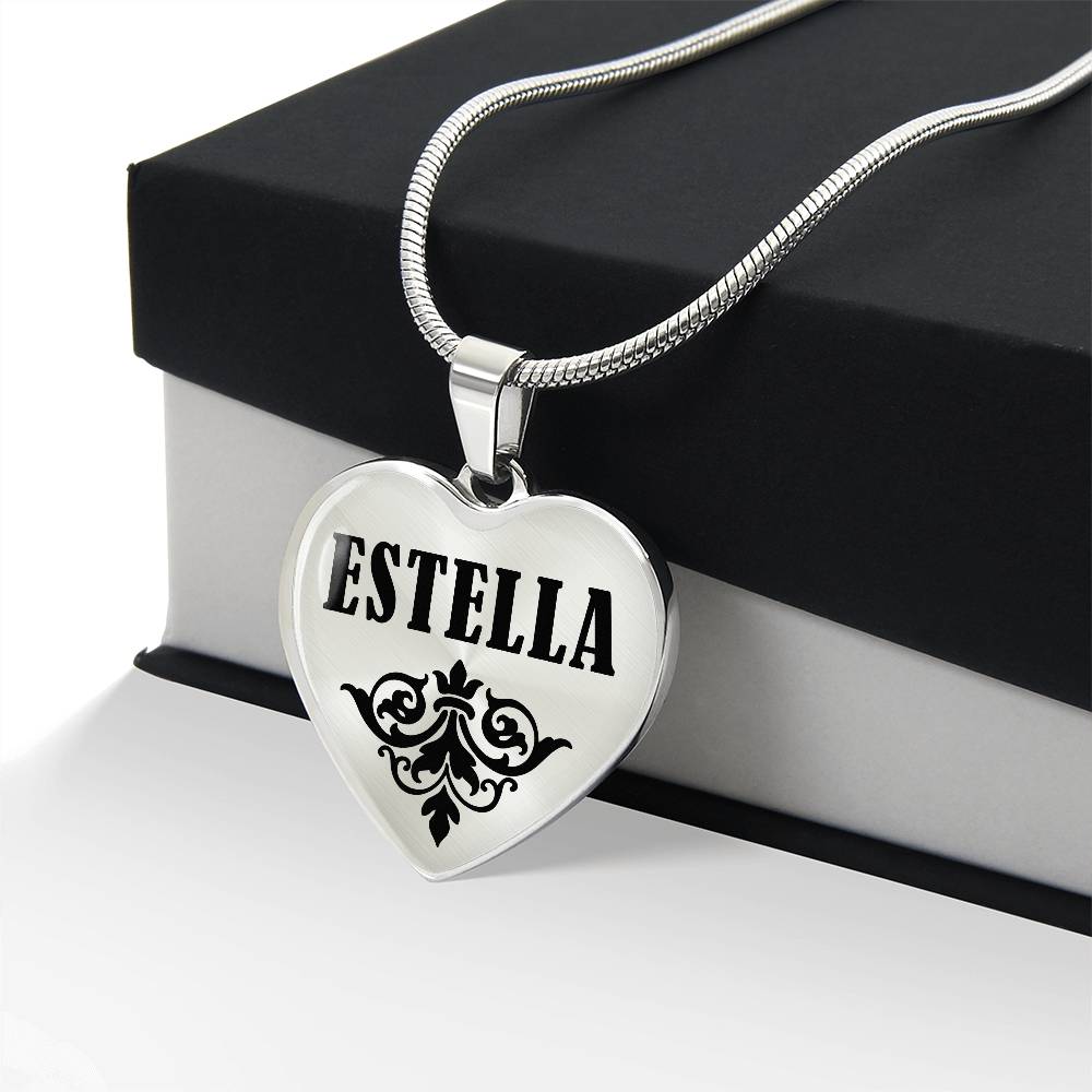 Estella v01 - Heart Pendant Luxury Necklace