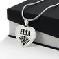Elsa v01 - Heart Pendant Luxury Necklace