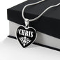 Chris v03 - Heart Pendant Luxury Necklace