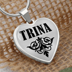 Trina v01 - Heart Pendant Luxury Necklace