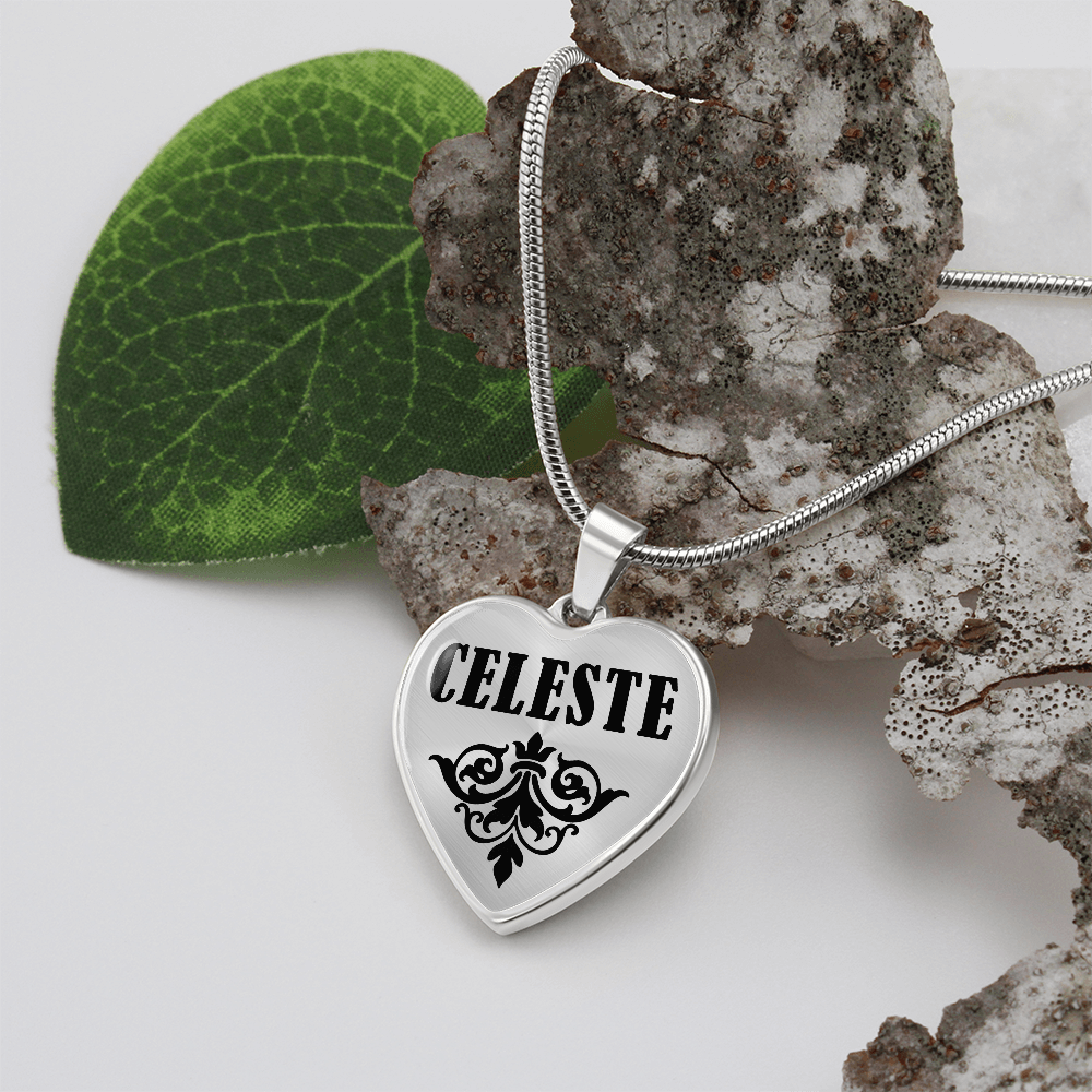 Celeste v01 - Heart Pendant Luxury Necklace