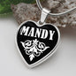 Mandy v03 - Heart Pendant Luxury Necklace