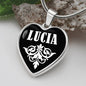 Lucia v03 - Heart Pendant Luxury Necklace