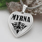 Myrna v01 - Heart Pendant Luxury Necklace