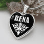Rena v03 - Heart Pendant Luxury Necklace